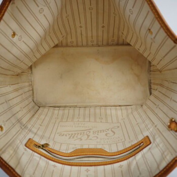 Louis Vuitton Damier Azur Neverfull MM Tote Bag - Picture 3 of 10